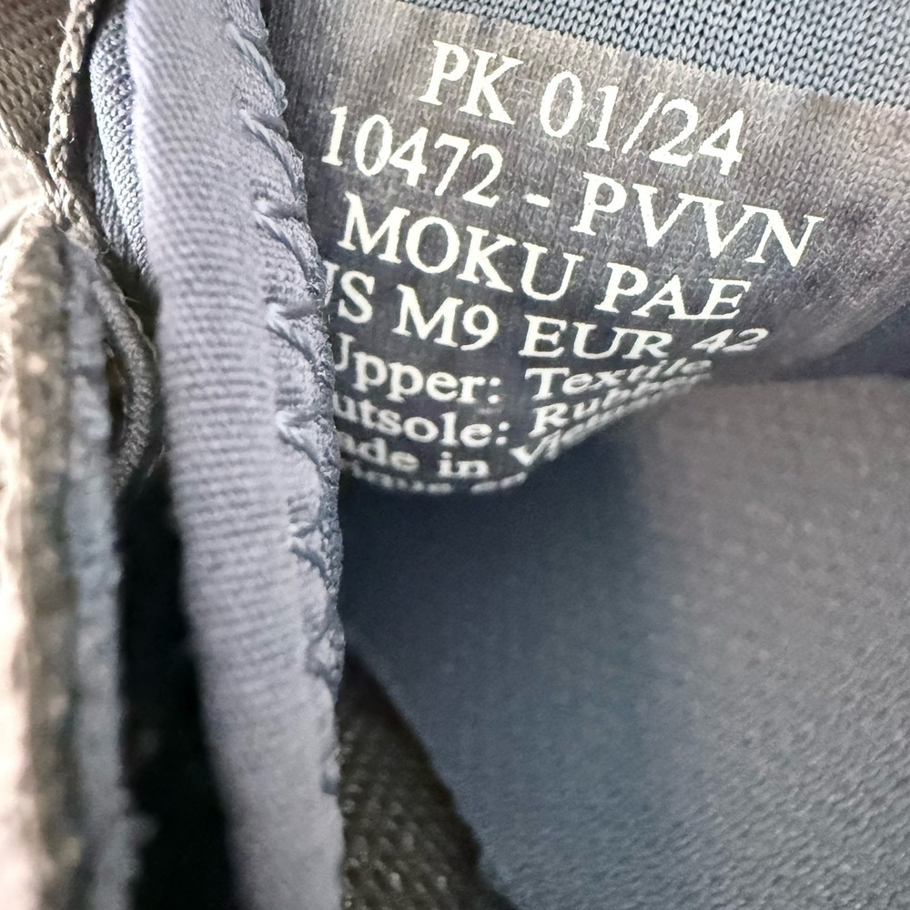 Olukai Moku Pae Pavement/Vintage Blue Mesh Boat Shoes Sneakers Men's Size 9 - Picture 9 of 9